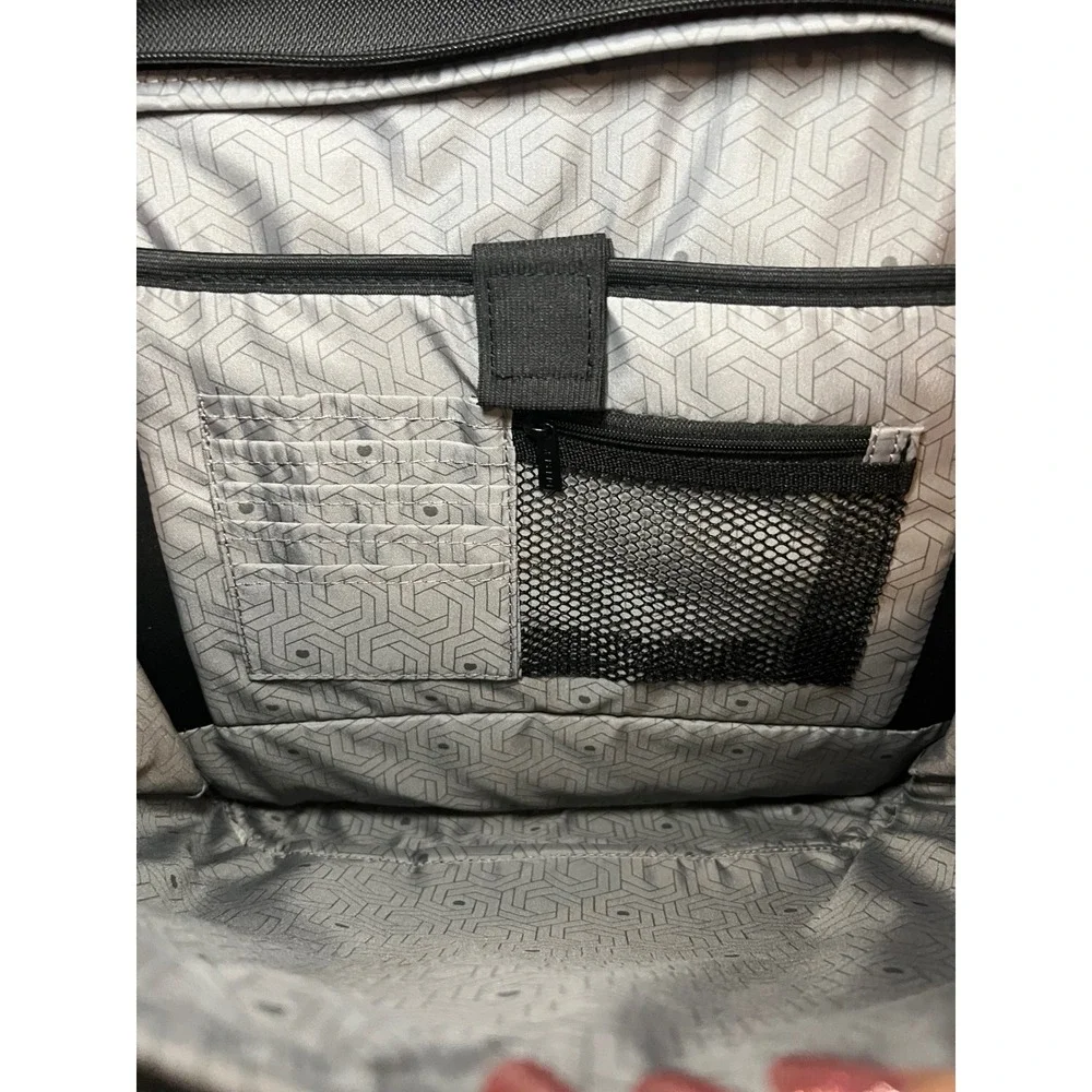 Delsey Black Rolling Carry On Tote Bag Travel Luggage Organizer 15